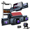 4-Channel 5G WiFi Dash Cam – 1080P FHD with 64GB Card