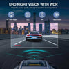 4K+2.5K Dual Dash Cam Front & Rear Wi-Fi GPS ADAS + 32GB