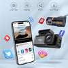4K Wi-Fi Dash Cam – Front 4K & Rear 1080P Dual Recording with GPS and 64GB Card