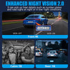 3-Channel 4K+1K+1K Wi-Fi Car Dash Cam – Interior & Exterior Recording with 32GB Card