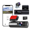 4K Wi-Fi Dual Lens Car Dash Cam – Wide Angle IPS Screen with Night Vision & 32GB Card