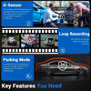 10" 4K Mirror Dash Cam with 2K Rear Camera – Wi-Fi, GPS, ADAS, BSD & Stream Media (64GB Included)