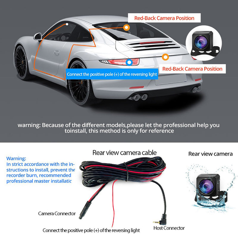 10" 4K Mirror Dash Cam with 2K Rear Camera – Wi-Fi, GPS, ADAS, BSD & Stream Media (64GB Included)