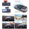 Front & Rear Triple Lens Dash Cam 1080P HD Recorder