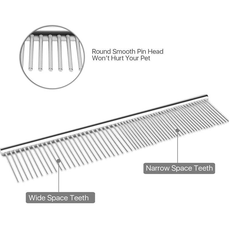 Stainless Steel Pet Grooming Comb Brush – 19 x 4CM