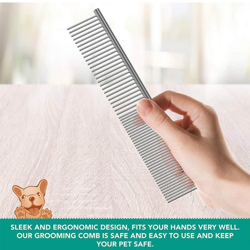 Stainless Steel Pet Grooming Comb Brush – 19 x 4CM