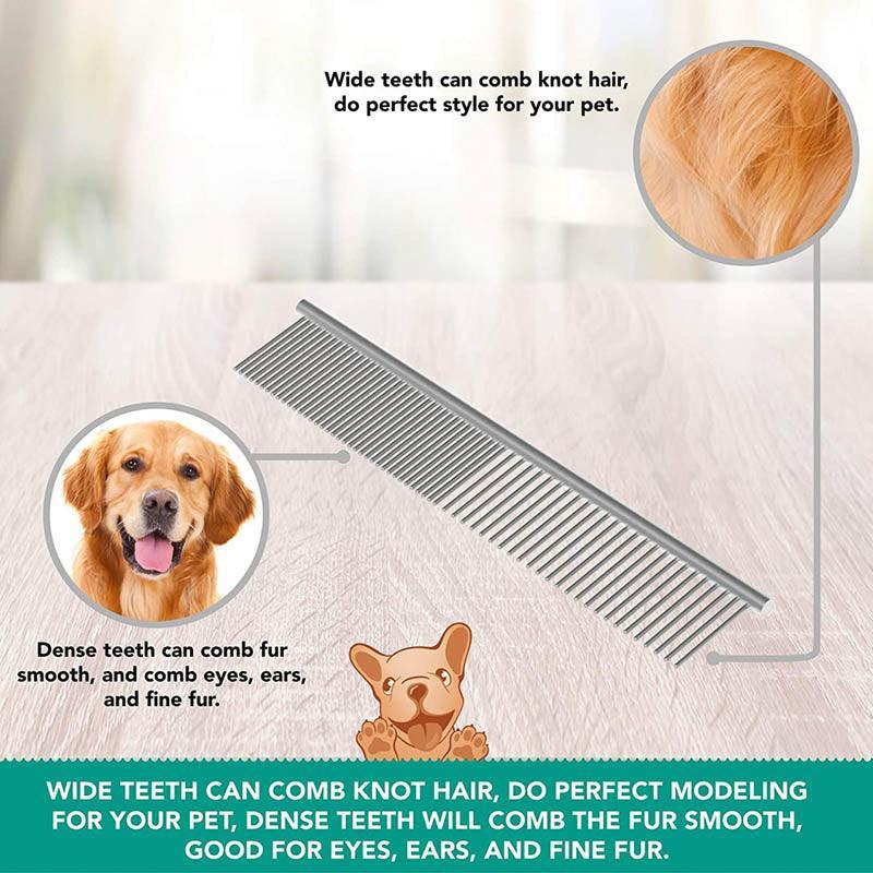 Stainless Steel Pet Grooming Comb Brush – 19 x 4CM