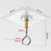 12PCS Heavy Duty Self-Adhesive Stainless Steel Hooks – Closed