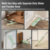 Microfiber Flat Mop & 360° Spin Bucket – Light Green