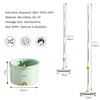 Microfiber Round Mop & 360° Spin Bucket – Light Green