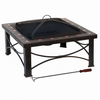30" Square Slate Tile Fire Pit – Outdoor Patio Heater