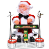 Animated Santa Claus Piano Ornament with Music Christmas Decoration