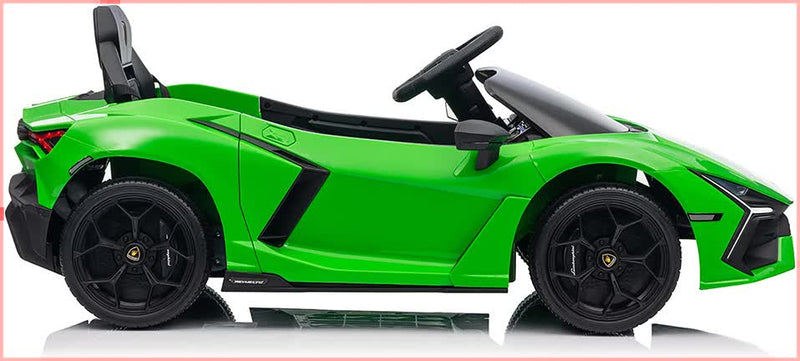 Lamborghini Revuelto Licensed 12V Ride-On Car with Remote – Green
