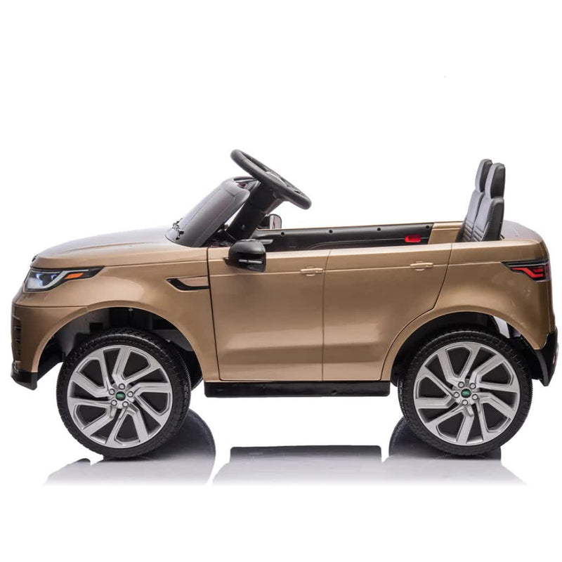 Kids Electric Ride-On Car – Land Rover Licensed (12V, Champagne)