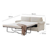 PHEBE 3‑Seater Corduroy Sofa Bed (Cream)