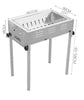 Stainless Steel Portable Charcoal BBQ Grill Set – Camping & Picnic
