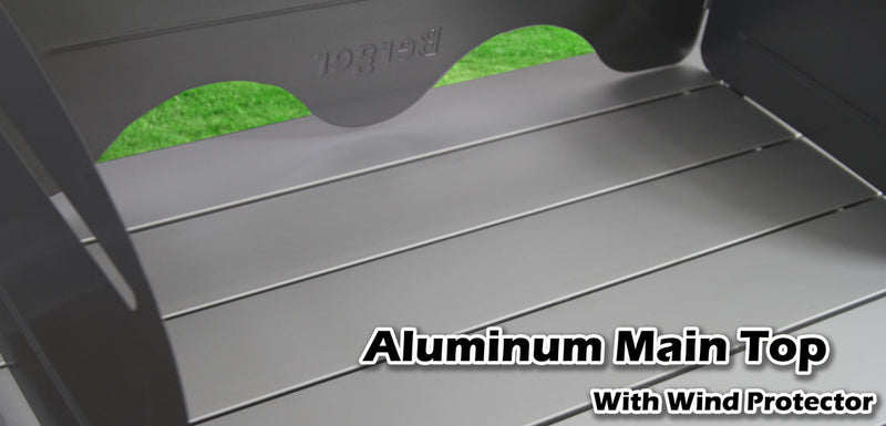 Deluxe Aluminium Foldable Camping Kitchen & Picnic Bench Table with Windshield