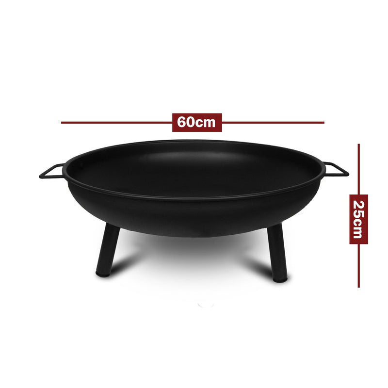 Portable Outdoor Fire Pit Bowl – Steel Patio Heater
