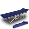 Camping Portable Stretcher Single – Foldable Bed & Recliner Mat (Navy)