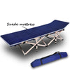 Camping Portable Stretcher Single – Foldable Bed & Recliner Mat (Navy)