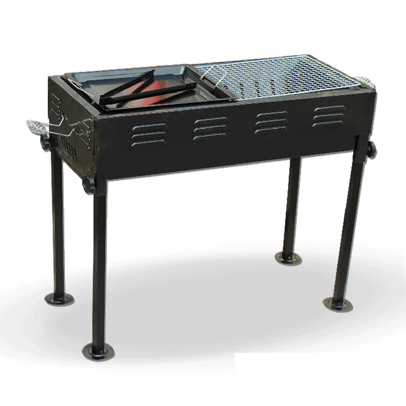 Portable Outdoor Mangal BBQ Grill – Charcoal Shish Kebab & Shashlik Cooker