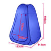 Pop Up Portable Privacy Shower Tent & 20L Camping Water Bag – Blue