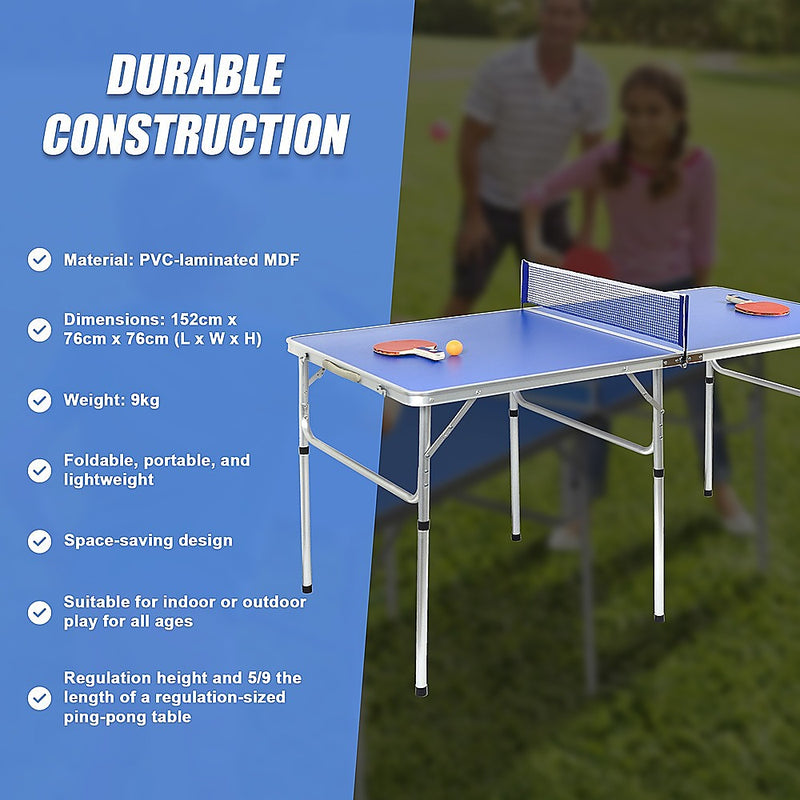 152cm Portable Folding Table Tennis / Ping Pong Table