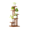 5-Tier Vertical Bamboo Plant Stand – Outdoor Garden Flower Shelf