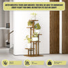 5-Tier Vertical Bamboo Plant Stand – Outdoor Garden Flower Shelf