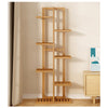 6-Tier Vertical Bamboo Plant Stand – Outdoor Garden Flower Shelf