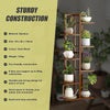6-Tier Vertical Bamboo Plant Stand – Staged Flower Shelf Rack