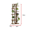 6-Tier Vertical Bamboo Plant Stand – Staged Flower Shelf Rack