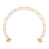 260cm Gold Metal Wedding Arch – Round Event Frame