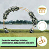 260cm Gold Metal Wedding Arch – Round Event Frame