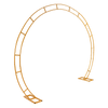 260cm Gold Metal Wedding Arch – Round Event Frame