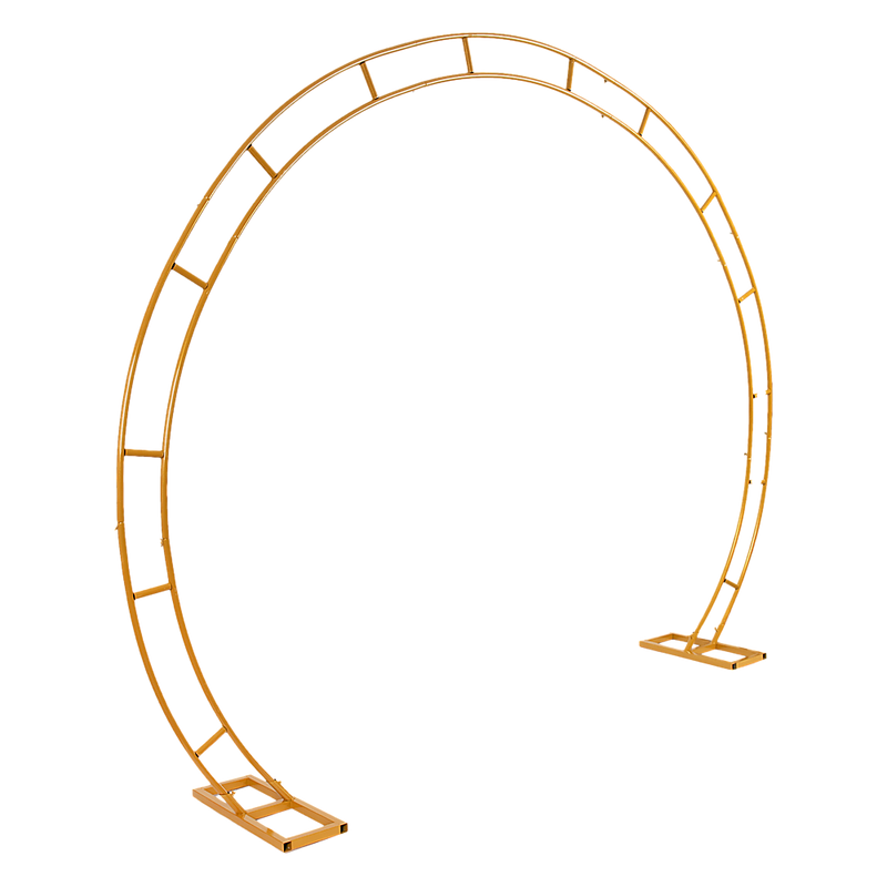 260cm Gold Metal Wedding Arch – Round Event Frame