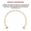 260cm Gold Metal Wedding Arch – Round Event Frame