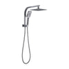 Wall-Mounted Chrome Dual Shower Mixer – Rainfall & Handheld