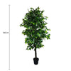 Mixed Green Artificial Ficus Tree 180cm