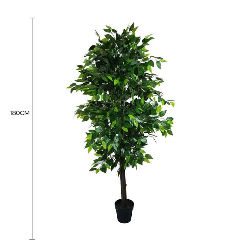 Mixed Green Artificial Ficus Tree 180cm