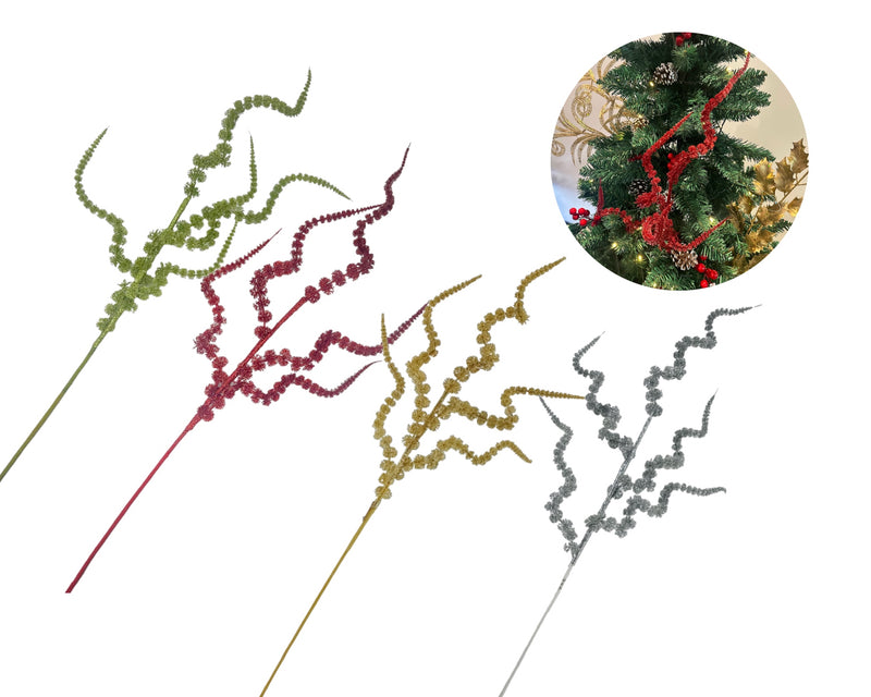 bulk 24 Xmas Twisted Metallic Branch Tree Assort 78cm