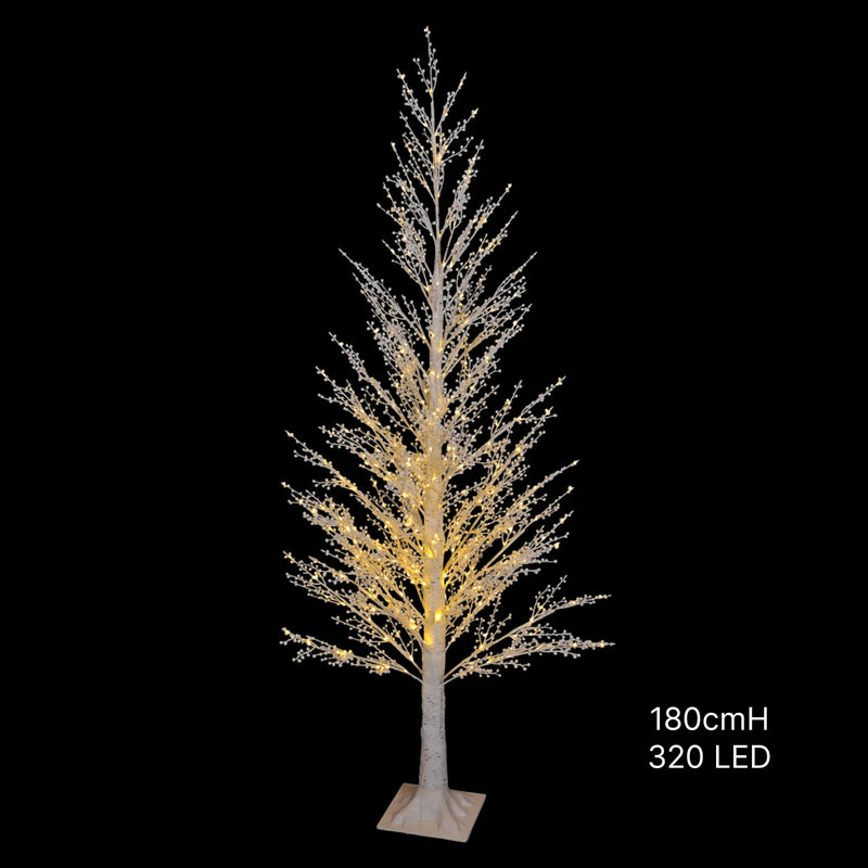 180cm Winter Berry Christmas Tree – 320 LEDs