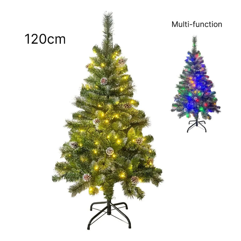 120cm White Frost LED Christmas Trees – Pack of 2