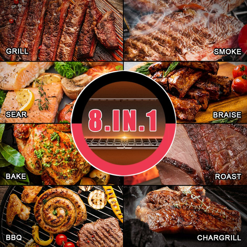 Asmoke AS500N-2 Wood Pellet Grill – Silver