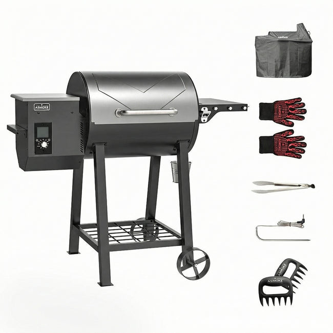 Asmoke AS500N-2 Wood Pellet Grill – Silver