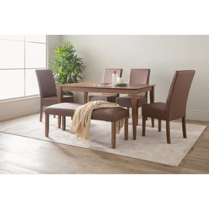 ALLEGRO 6-Piece Dining Set – Cocoa