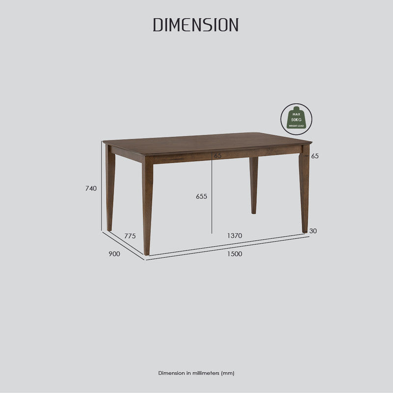 ALLEGRO 6-Piece Dining Set – Cocoa