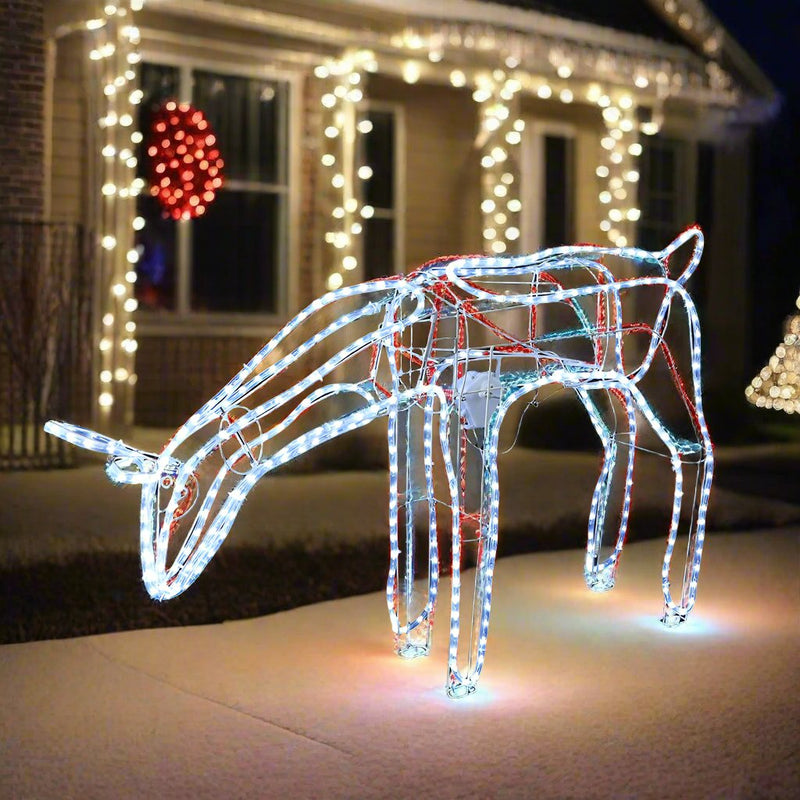 Standing LED Ropelight Reindeer – Cool White