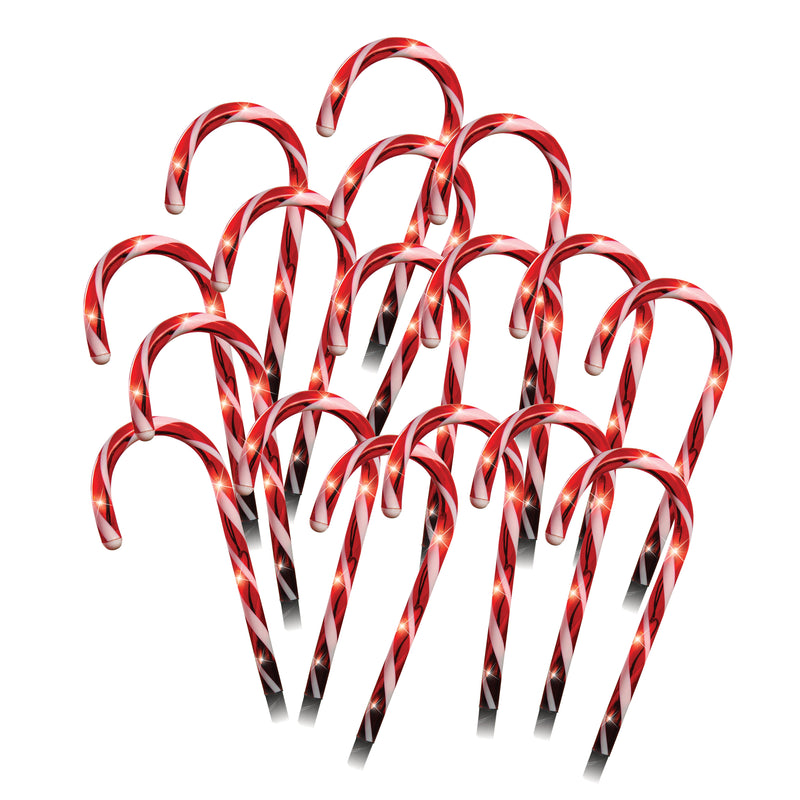 20pk LED Candy Cane Pathway Lights
