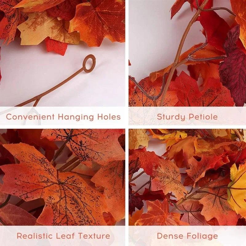 Artificial Fall Maple Leaf Garland